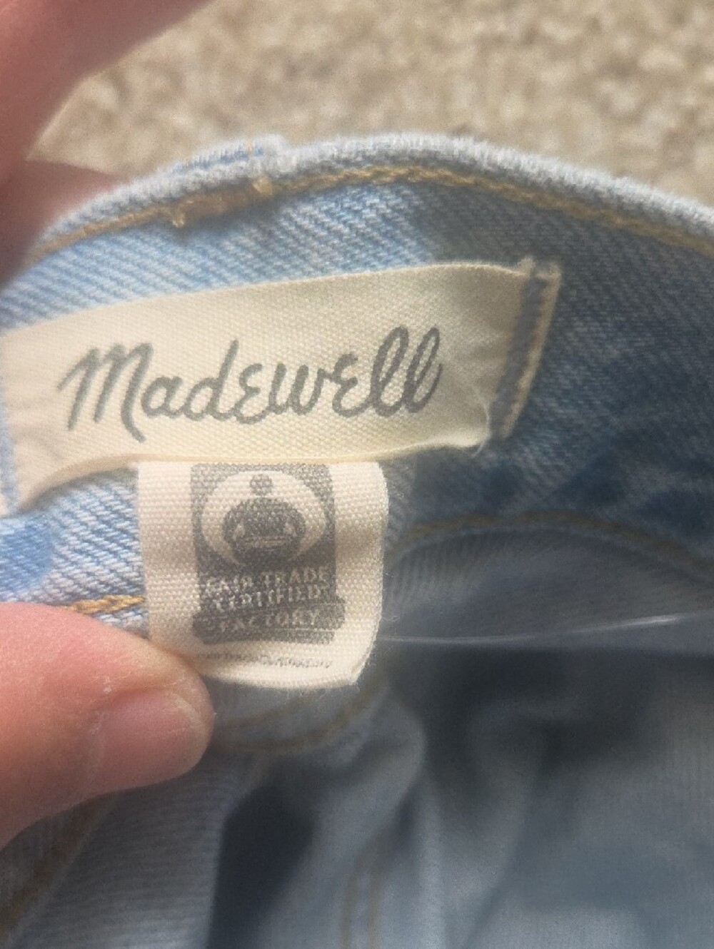 Madewell Low-Slung Baggy Crop Jeans - Light Blue - Picture 5 of 8